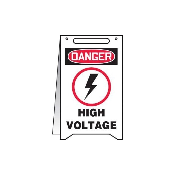 Accuform OSHA DANGER FOLDUPS HIGH VOLTAGE SHMF108 SHMF108 - main